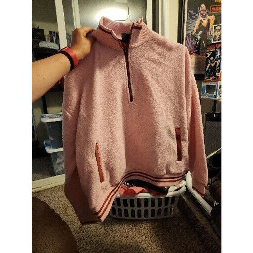 Zelos NWT 1/2 Zip Light Pink Fleece Ribbed Hem Pullover Size XL CR3 - Picture 1 of 5